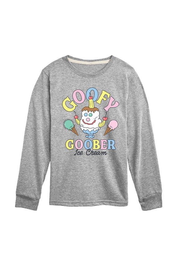 - Goofy Goober - Youth Boys Long Sleeve Graphic T-Shirt