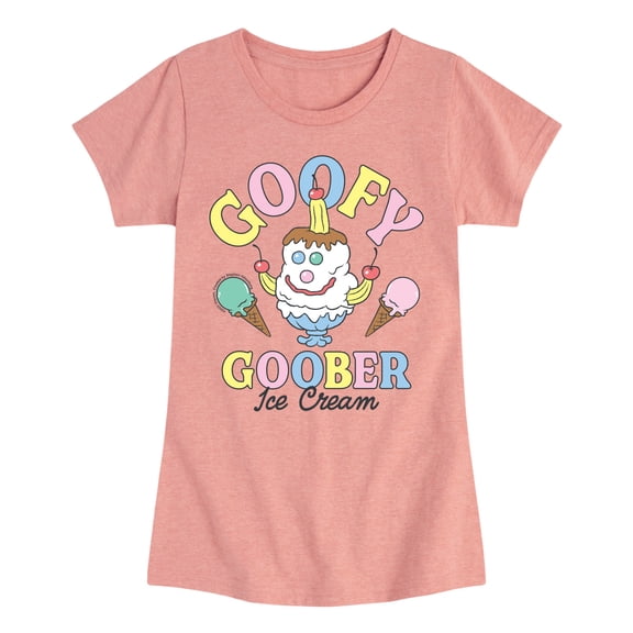 SpongeBob SquarePants - Goofy Goober Girls' Fitted Short Sleeve Graphic T-Shirt