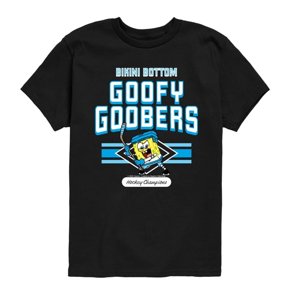 SpongeBob SquarePants - Goofy Goobers Hockey Boys' Short Sleeve Graphic T-Shirt