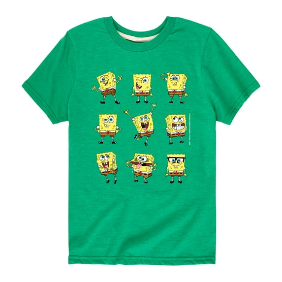 SpongeBob SquarePants - Grid - Toddler And Youth Short Sleeve Graphic T-Shirt