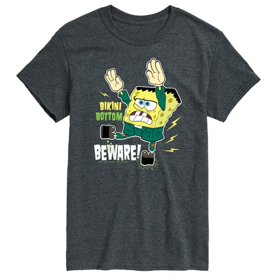 SpongeBob SquarePants - Halloween Bikini Bottom Beware - Men's Short Sleeve Graphic T-Shirt