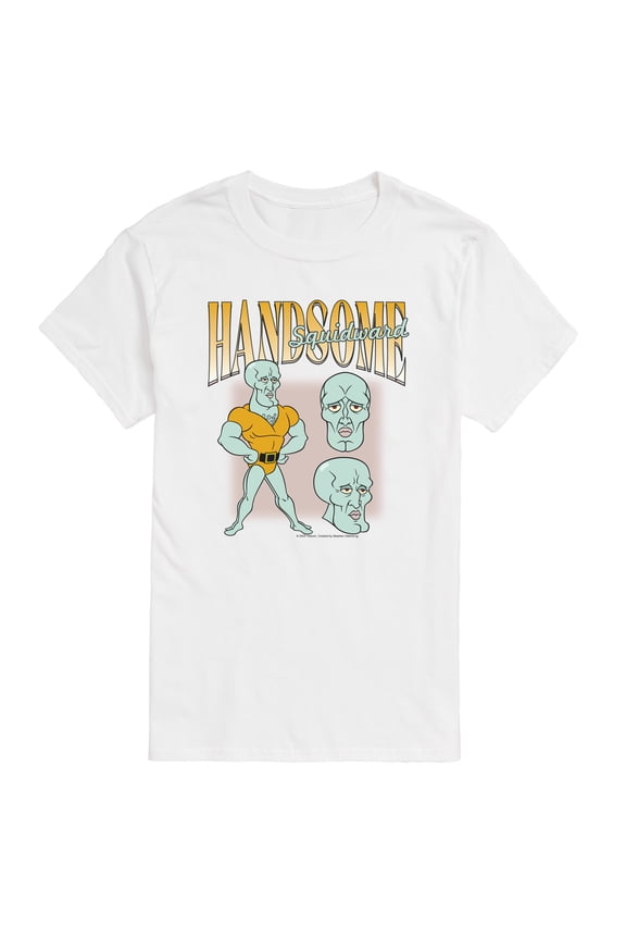 - Handsome Squidward - Men's Short Sleeve Graphic T-Shirt
