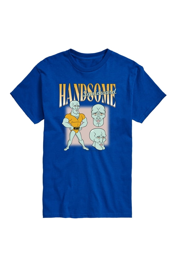 - Handsome Squidward - Men's Short Sleeve Graphic T-Shirt