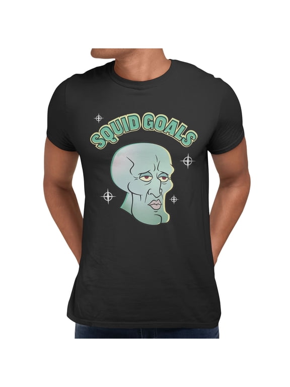 Handsome Squidward Men's T-Shirt (Black, S-XXXL)