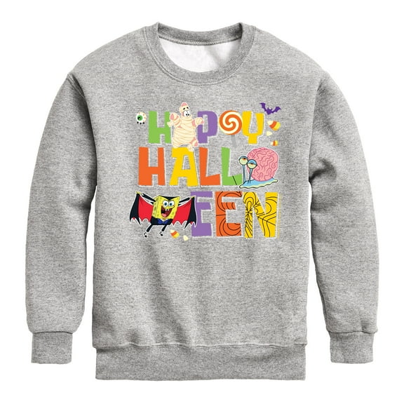 SpongeBob SquarePants - Happy Halloween - Toddler And Youth Crewneck Fleece Sweatshirt