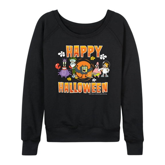 SpongeBob SquarePants - Happy Halloween - Women's Lightweight French Terry Long Sleeve Shirt
