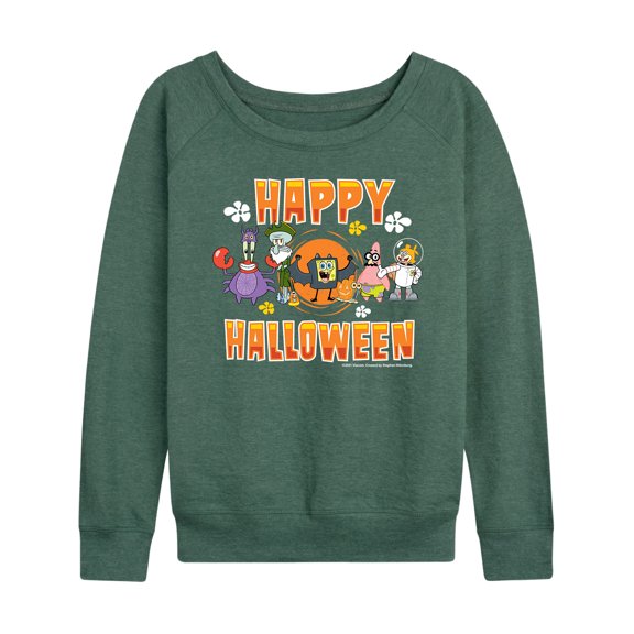 SpongeBob SquarePants - Happy Halloween - Women's Lightweight French Terry Long Sleeve Shirt