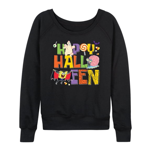 SpongeBob SquarePants - Happy Halloween - Women's Lightweight French Terry Long Sleeve Shirt