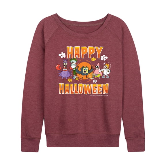 SpongeBob SquarePants - Happy Halloween - Women's Lightweight French Terry Long Sleeve Shirt