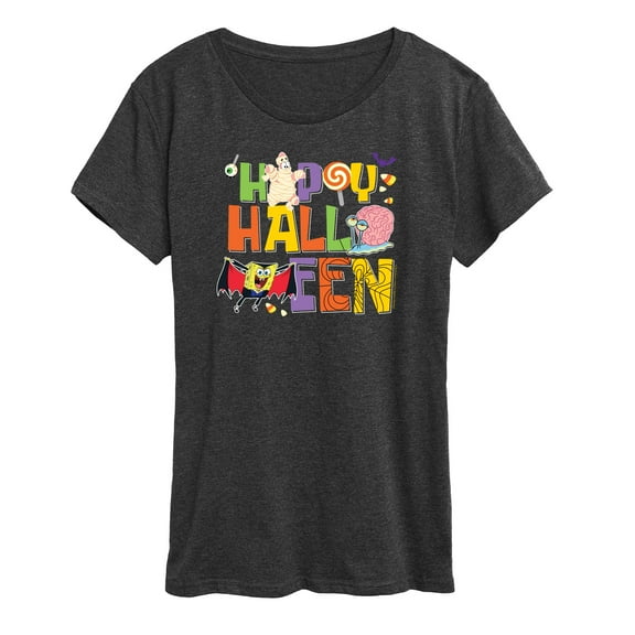 SpongeBob SquarePants - Happy Halloween - Women's Short Sleeve Graphic T-Shirt