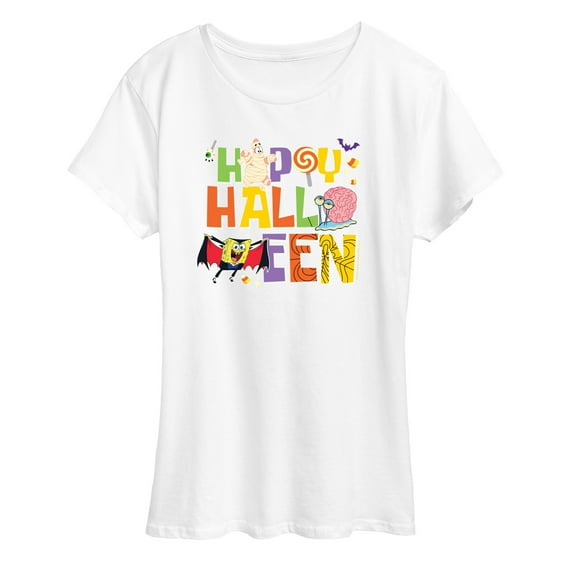 SpongeBob SquarePants - Happy Halloween - Women's Short Sleeve Graphic T-Shirt