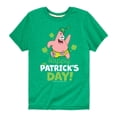 thumbnail image 1 of SpongeBob SquarePants - Happy St. Patrick's Day - Toddler And Youth Short Sleeve Graphic T-Shirt, 1 of 1