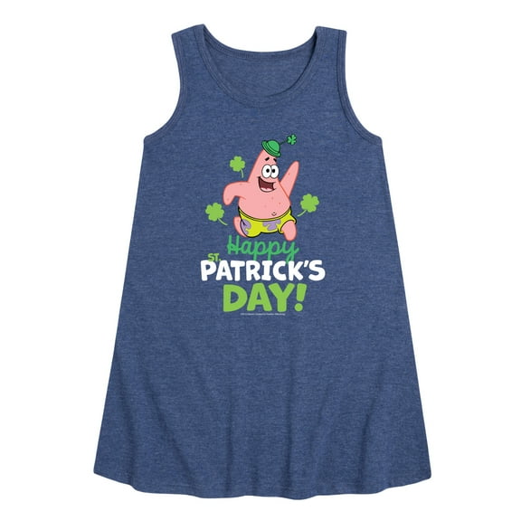 SpongeBob SquarePants - Happy St. Patricks Day - Girls Aline Dress
