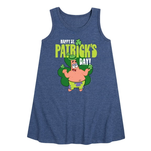 SpongeBob SquarePants - Happy St. Patricks Day - Girls Aline Dress