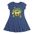 thumbnail image 1 of SpongeBob SquarePants - Happy St. Patricks Day - Girls Fit And Flare Cap Sleeve Dress, 1 of 1