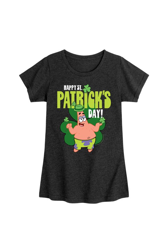 - Happy St. Patricks Day - Girls Fitted Short Sleeve Tee