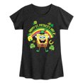 thumbnail image 1 of SpongeBob SquarePants - Happy St. Patricks Day - Girls Fitted Short Sleeve Tee, 1 of 6