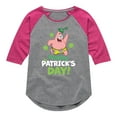 thumbnail image 1 of SpongeBob SquarePants - Happy St. Patricks Day - Girls Shirt Tail Raglan, 1 of 6