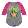 thumbnail image 1 of SpongeBob SquarePants - Happy St. Patricks Day - Girls Shirt Tail Raglan, 1 of 5