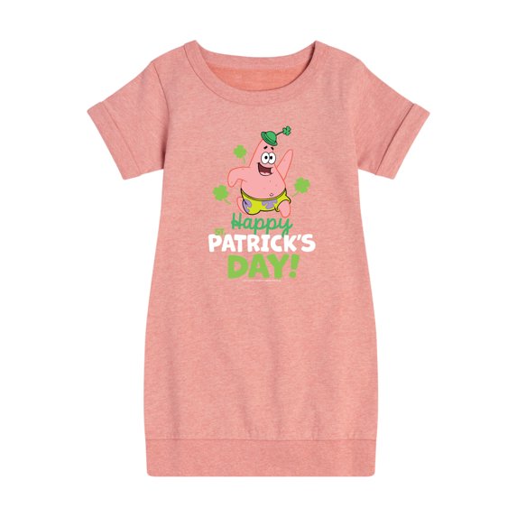 SpongeBob SquarePants - Happy St. Patricks Day - Girls Ss Fleece Dress
