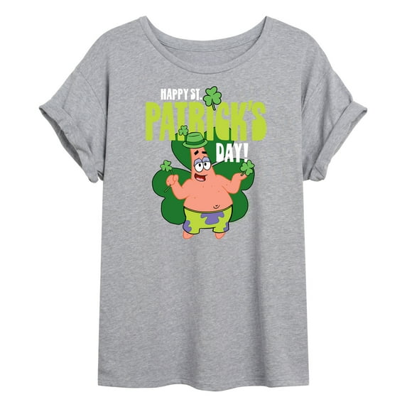 SpongeBob SquarePants - Happy St. Patricks Day - Women's Oversized T-Shirt