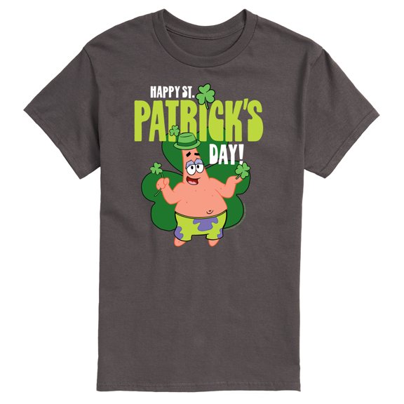 SpongeBob Squarepants - Happy St. Patricks Day Men's Short Sleeve Graphic T-Shirt
