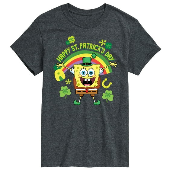 SpongeBob SquarePants - Happy St. Patricks Day - Men's Short Sleeve Graphic T-Shirt