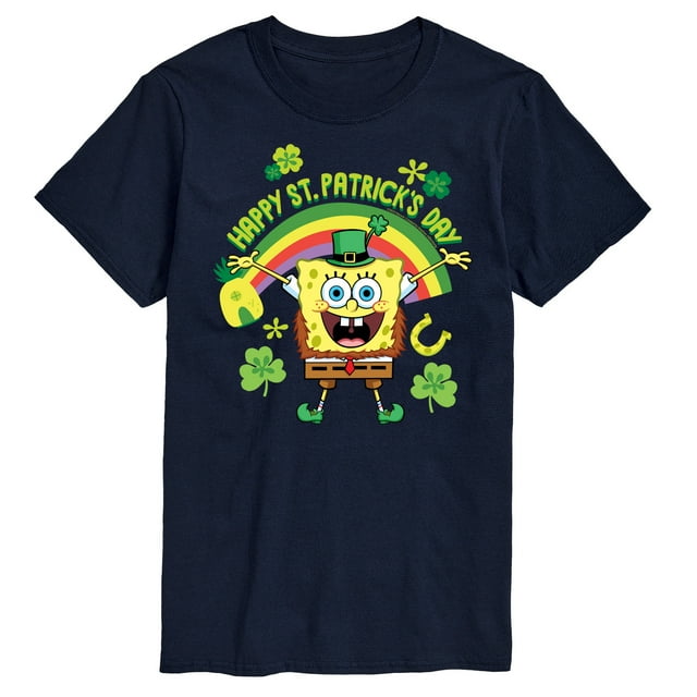 SpongeBob SquarePants - Happy St. Patricks Day - Men's Short Sleeve Graphic T-Shirt