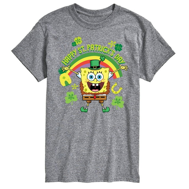 SpongeBob SquarePants - Happy St. Patricks Day - Men's Short Sleeve Graphic T-Shirt