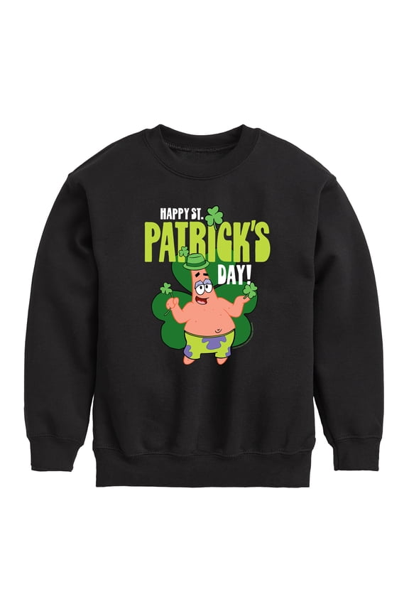 - Happy St Patricks Day - Toddler And Youth Crewneck Fleece Sweatshirt