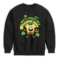 thumbnail image 1 of SpongeBob SquarePants - Happy St Patricks Day - Toddler And Youth Crewneck Fleece Sweatshirt, 1 of 6