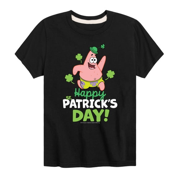 SpongeBob SquarePants - Happy St Patricks Day - Toddler And Youth Short Sleeve Graphic T-Shirt