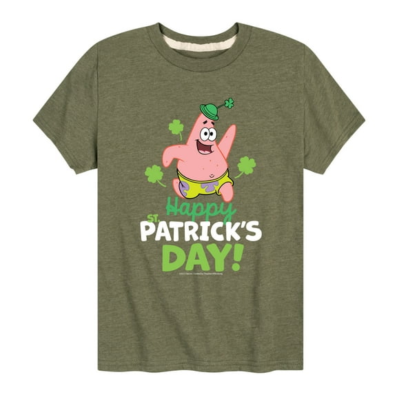SpongeBob SquarePants - Happy St Patricks Day - Toddler And Youth Short Sleeve Graphic T-Shirt