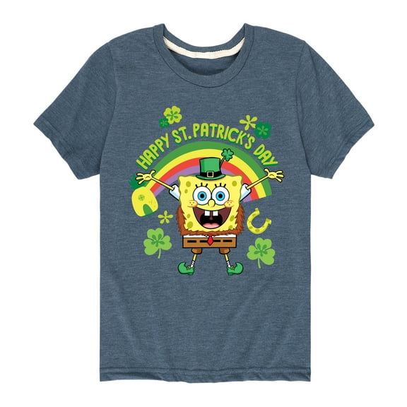 SpongeBob SquarePants - Happy St Patricks Day - Toddler And Youth Short Sleeve Graphic T-Shirt