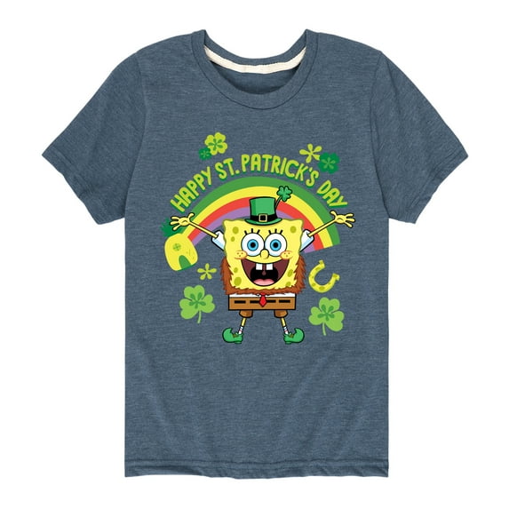 SpongeBob SquarePants - Happy St Patricks Day - Toddler And Youth Short Sleeve Graphic T-Shirt