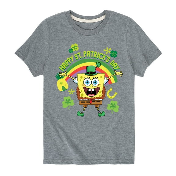 SpongeBob SquarePants - Happy St Patricks Day - Toddler And Youth Short Sleeve Graphic T-Shirt