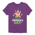 thumbnail image 1 of SpongeBob SquarePants - Happy St Patricks Day - Toddler And Youth Short Sleeve Graphic T-Shirt, 1 of 7
