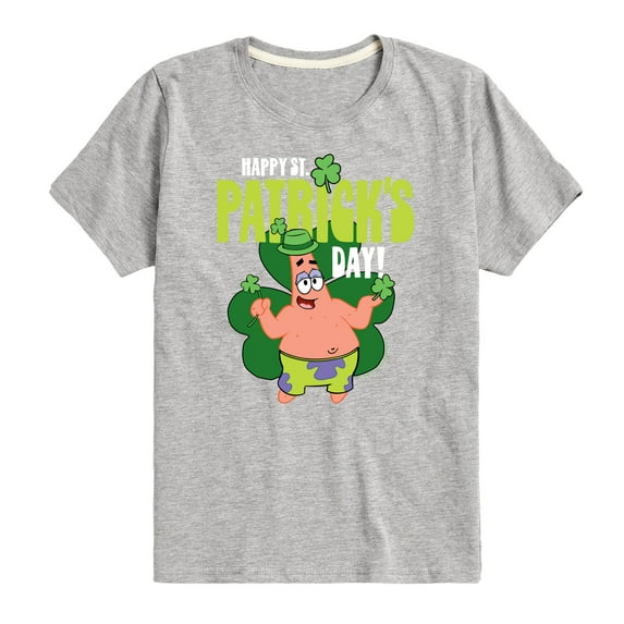 SpongeBob SquarePants - Happy St Patricks Day - Toddler And Youth Short Sleeve Graphic T-Shirt