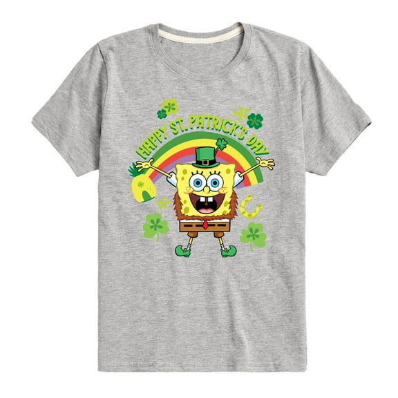 SpongeBob SquarePants - Happy St Patricks Day - Toddler And Youth Short Sleeve Graphic T-Shirt