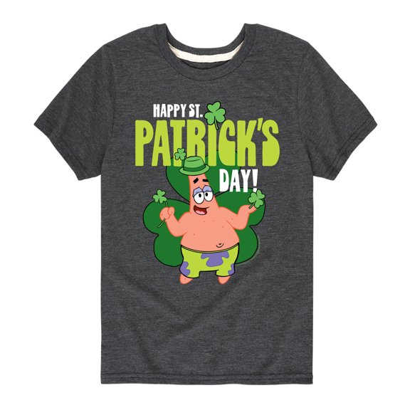 SpongeBob SquarePants - Happy St Patricks Day - Toddler And Youth Short Sleeve Graphic T-Shirt