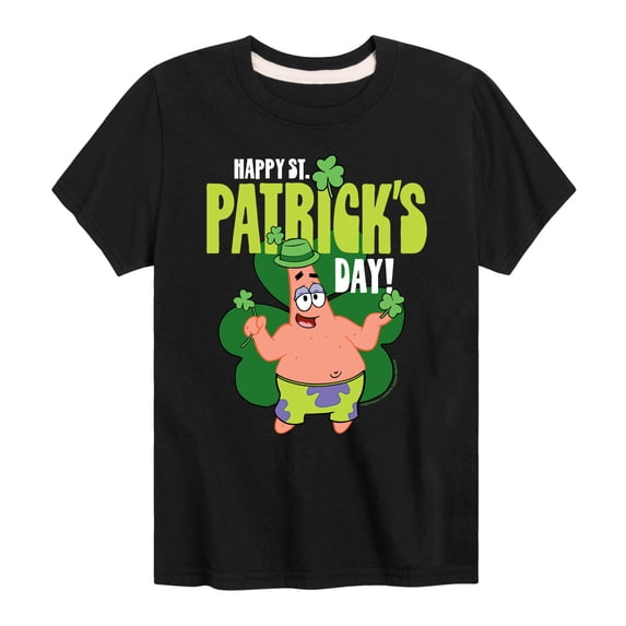 SpongeBob SquarePants - Happy St Patricks Day - Toddler And Youth Short Sleeve Graphic T-Shirt