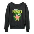 thumbnail image 1 of SpongeBob SquarePants - Happy St Patricks Day - Women's Lightweight French Terry Long Sleeve Shirt, 1 of 6