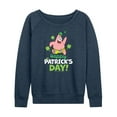 thumbnail image 1 of SpongeBob SquarePants - Happy St Patricks Day - Women's Lightweight French Terry Long Sleeve Shirt, 1 of 6