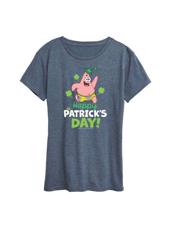 - Happy St Patricks Day Women's Short Sleeve Graphic T-Shirt