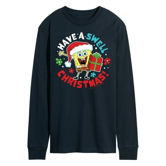 SpongeBob SquarePants - Have A Swell Christmas - Men's Long Sleeve T-Shirt