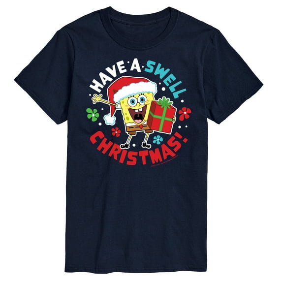 SpongeBob SquarePants - Have A Swell Christmas - Men's Short Sleeve Graphic T-Shirt