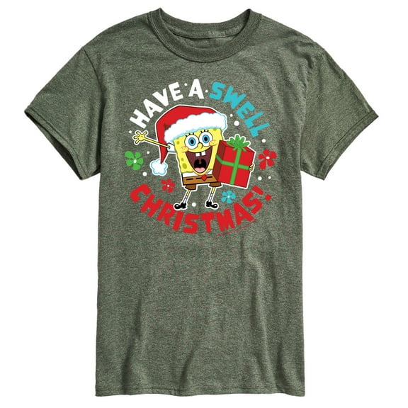 SpongeBob SquarePants - Have A Swell Christmas - Men's Short Sleeve Graphic T-Shirt