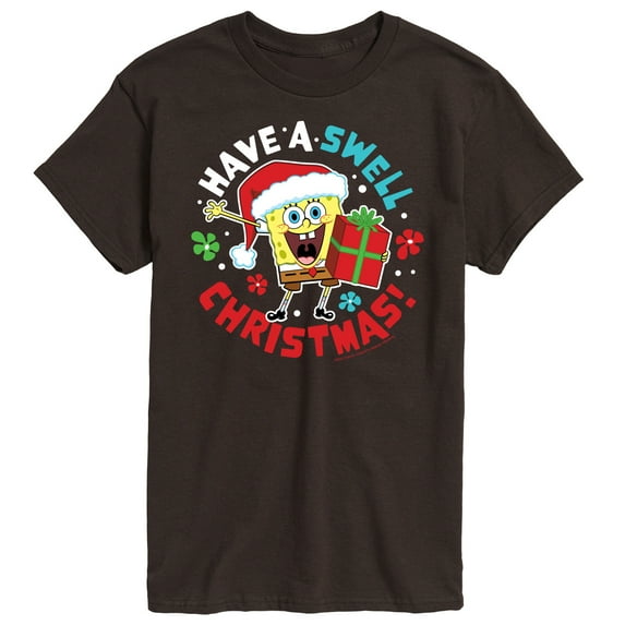 SpongeBob SquarePants - Have A Swell Christmas - Men's Short Sleeve Graphic T-Shirt