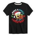 thumbnail image 1 of SpongeBob SquarePants - Have A Swell Christmas - Toddler And Youth Short Sleeve Graphic T-Shirt, 1 of 6