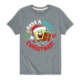 thumbnail image 1 of SpongeBob SquarePants - Have A Swell Christmas - Toddler And Youth Short Sleeve Graphic T-Shirt, 1 of 6